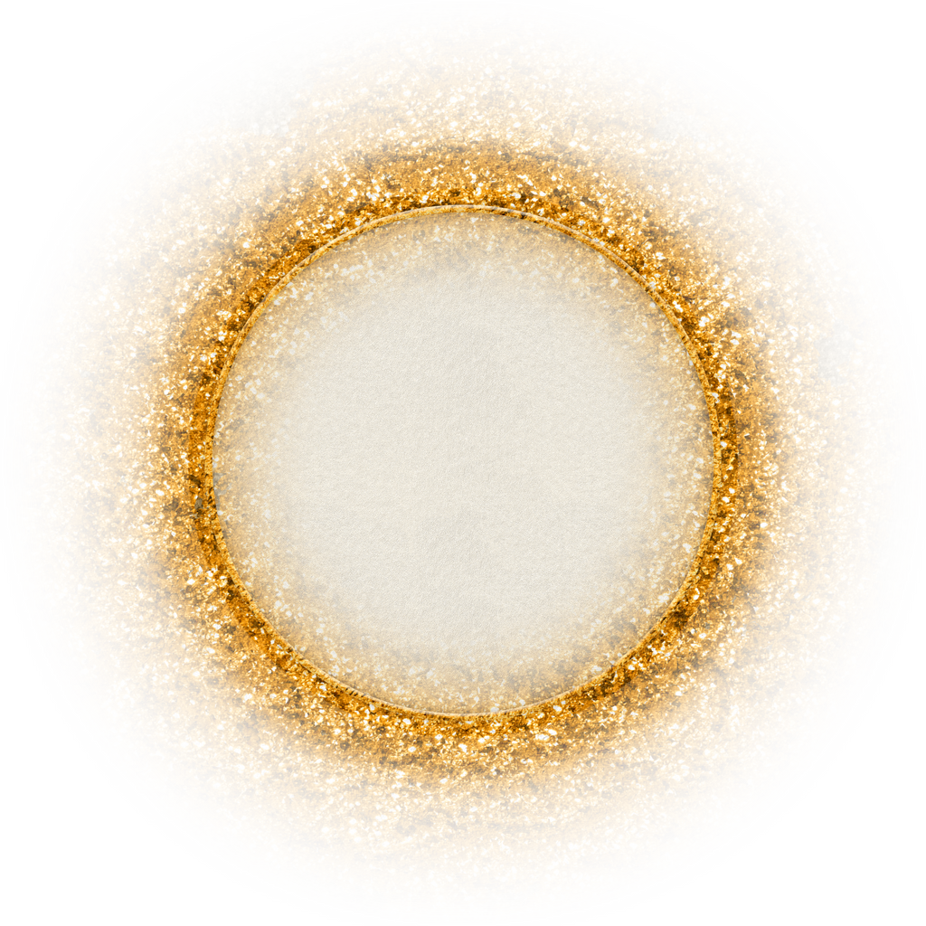 Glittering glitter circle